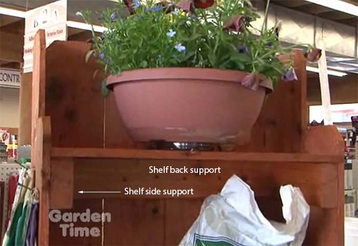 Garden Work Bench Shelf Support | Parr Lumber