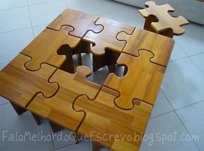 DIY - puzzle table