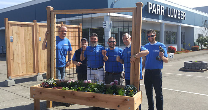 Memorial Day Project - Planter Boxes - Parr Lumber Salem