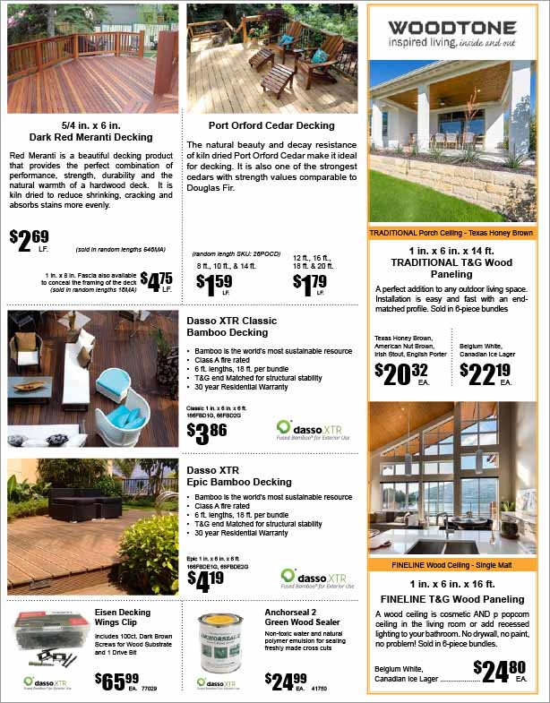 September 2020 Specials | Parr Lumber