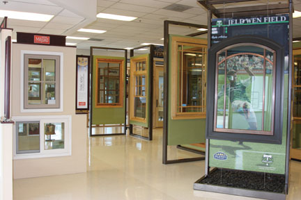 Parr Lumber's Aloha Window and Door Showroom